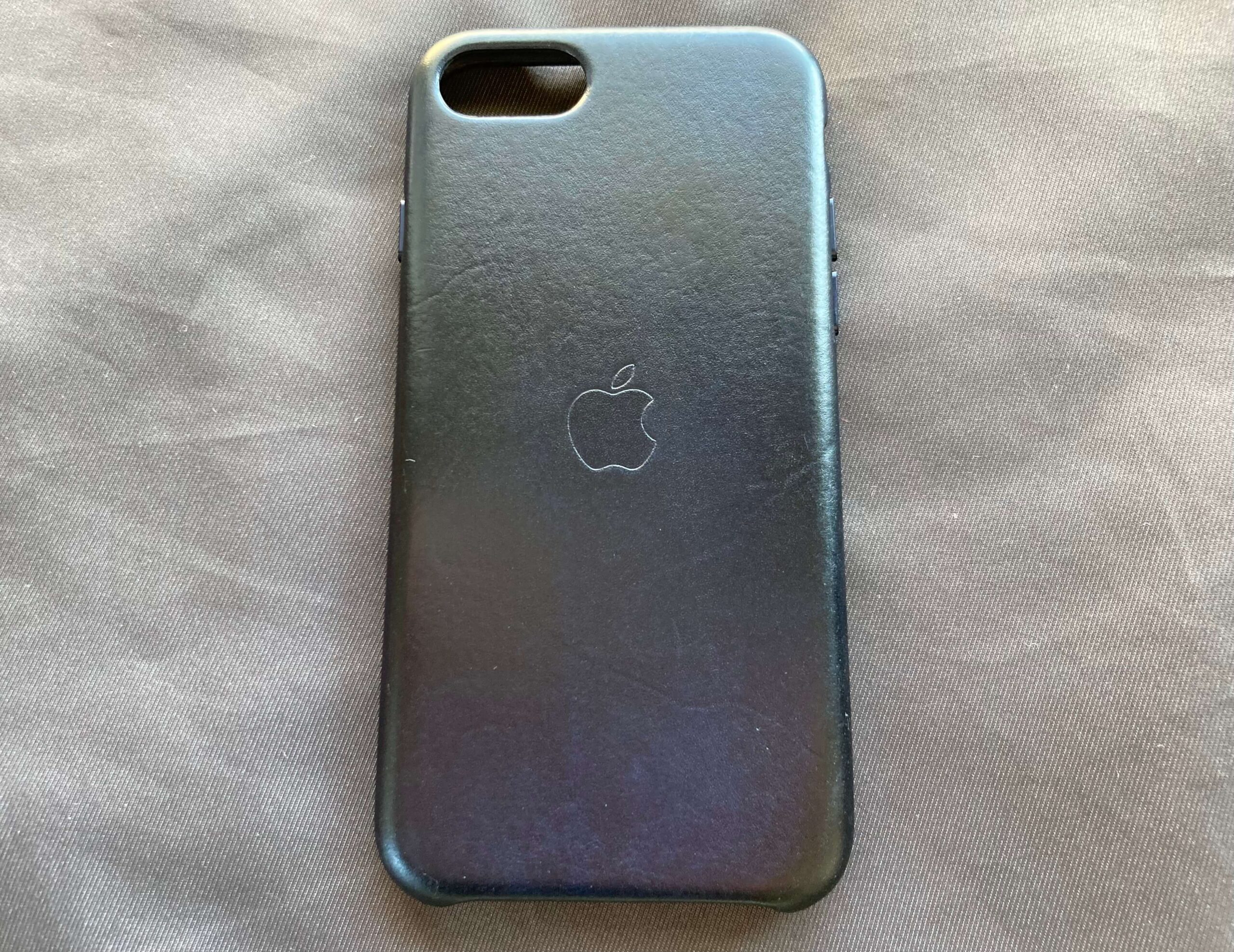 正規品 新品未使用 アップル純正 iPhone SE レザーケース ブラック